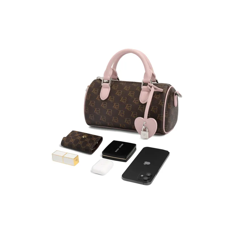 BELLE Artificial Leather Crossbody Handbag Medium Size Women's Multicolor-2