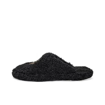 Balenciaga Furry Slide Slippers Women's Black