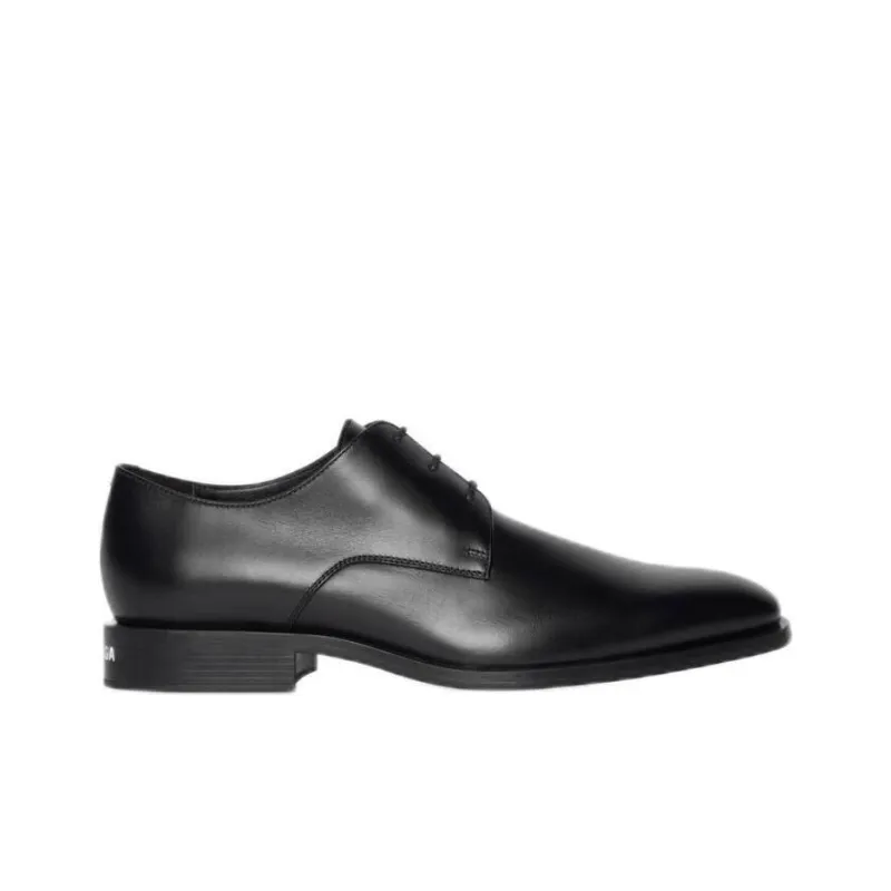 Balenciaga Wallstreet Almond Toe Derby Shoe Black-1