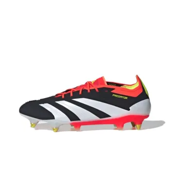 Adidas PREDATOR ELITE Soft Ground Anti Slip Wear Resistant Soccer Shoes Unisex Black White