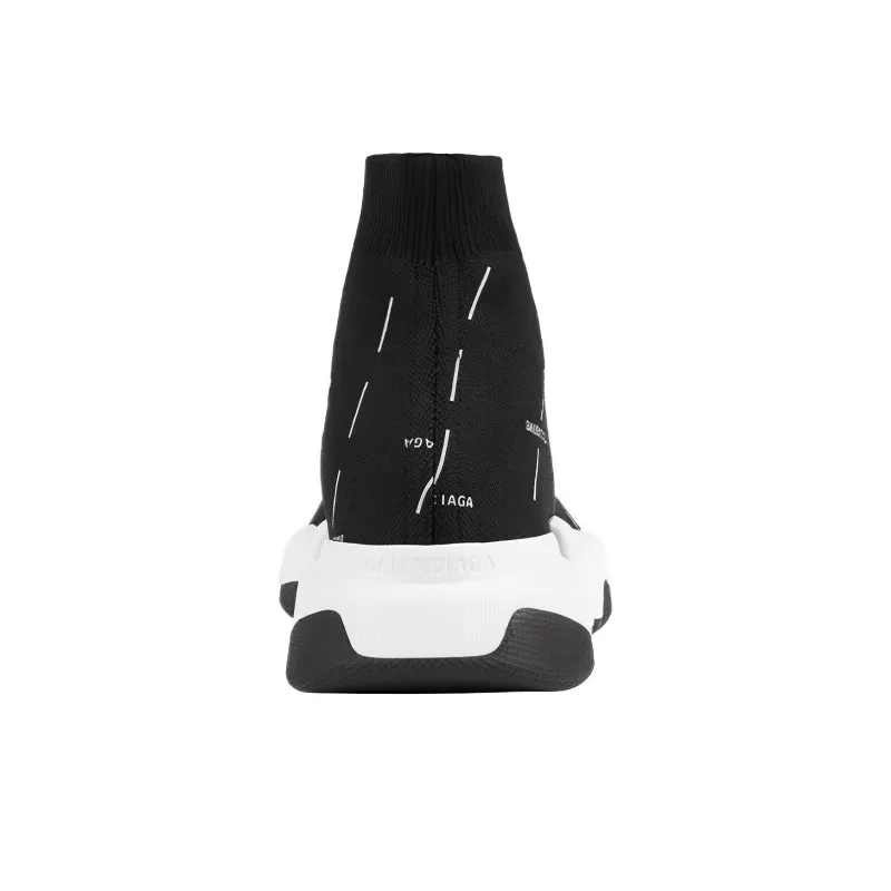Balenciaga Speed 2.0 Black White Logo-4