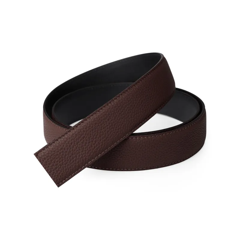 Jaylen Oos Compatible With Smooth Buckle/Pin Buckle/Automatic Buckle Cow Leather Leather Belts Men's Black 3.5cm/3.8cm-24