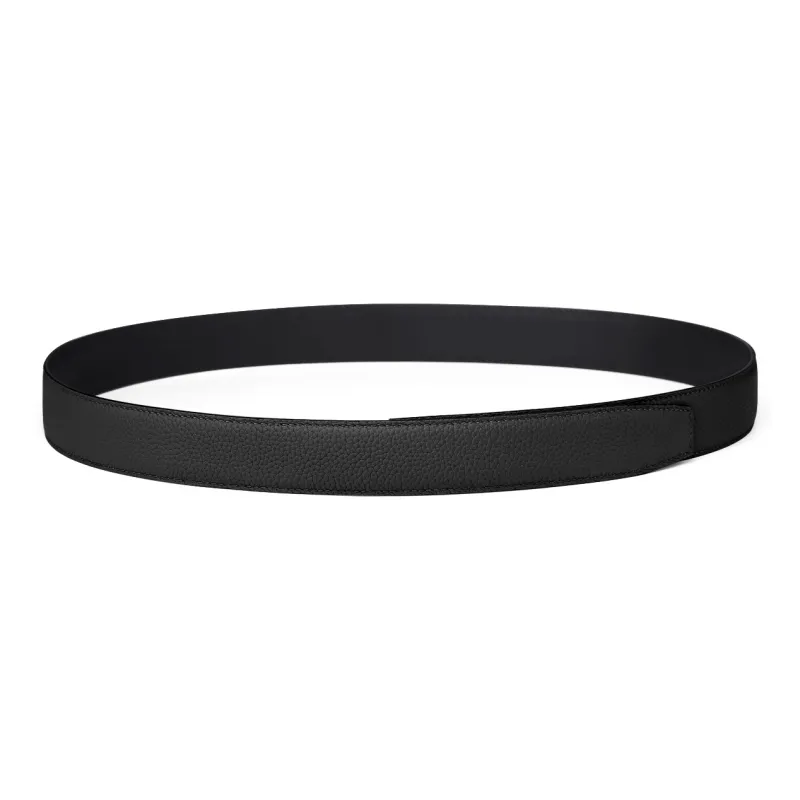 Jaylen Oos Compatible With Smooth Buckle/Pin Buckle/Automatic Buckle Cow Leather Leather Belts Men's Black 3.5cm/3.8cm-16