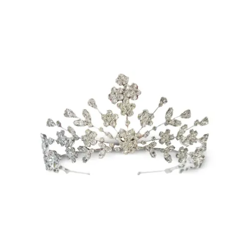 Jennifer Behr Miriam Crystal-embellished Tiara Headband