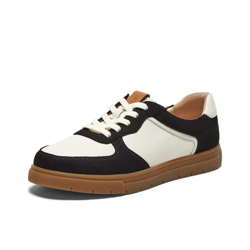 Hush Puppies Low-Top Skateboard Shoes Women's Black-1