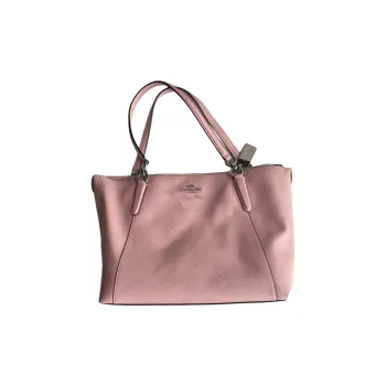 COACH Ava Leather Tote Bag Shopping Bag Portable Crossbody Bag Shoulder Bag Large Size Women's Cherry Blossom Pink