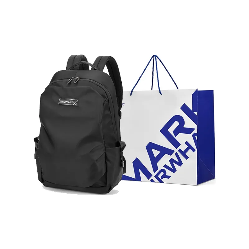 FAIRWHALE Fabric Backpack Large Size Unisex Black-5