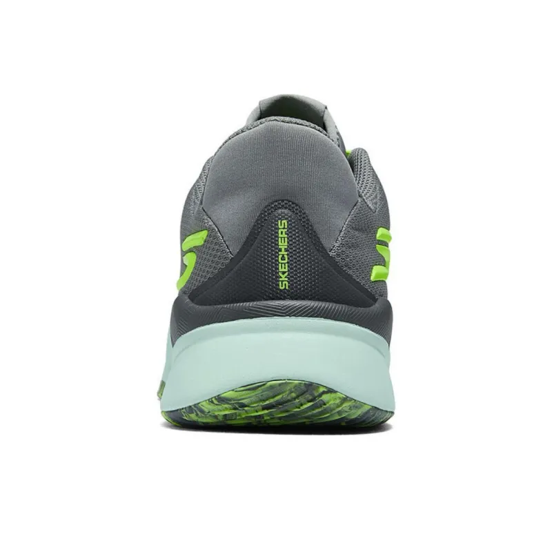 Skechers SKX Anti Slip Wear Resistant Low Top Running Shoes Men's Gray Green-3