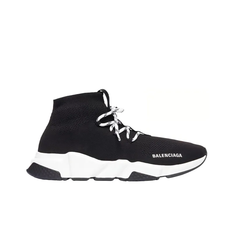 Balenciaga Speed Trainer Lace-Up 'Black White'-1