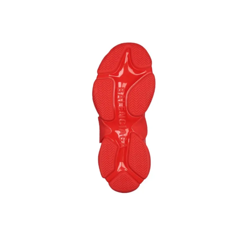 Balenciaga Triple S Allover Logo Red Women's-5