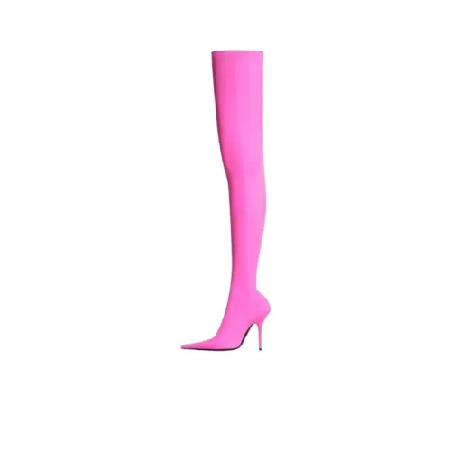 Adidas X Balenciaga Knife Knee-high Boots Women's Pink/White