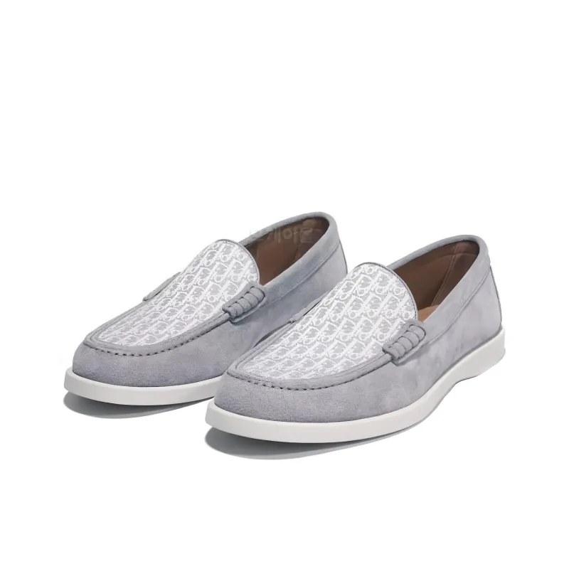 DIOR Granville Casual Loafers Shoes Men's Gray-2