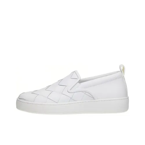 Bottega Veneta Stylish Skateboarding Shoes Men's White