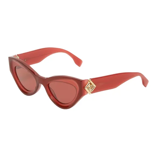 FENDI Acetate Butterfly Sunglasses Women's Red