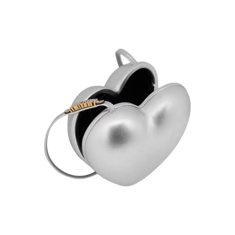 MOSCHINO Logo-Embellished Heart Shaped Shoulder Bag-2