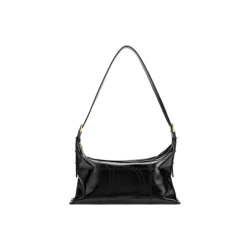 CORALDAISY Synthetic Leather Shoulder Bag Women's Black