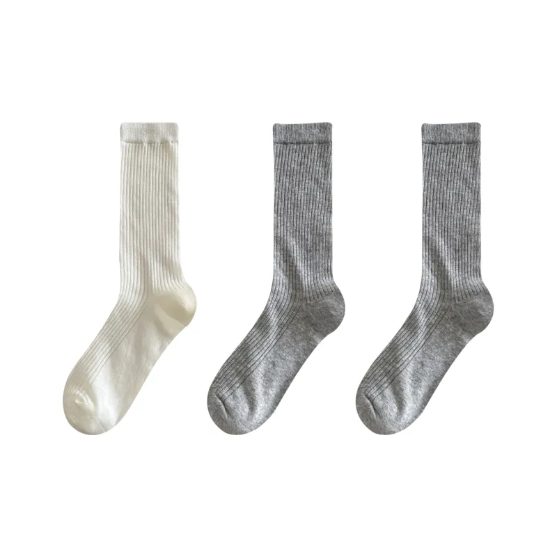XXLLG Mid Calf Socks Women's 3 Pack-3