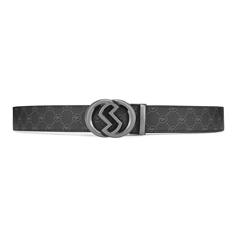 FAIRWHALE Pvc Leather Belts Men's Width 3.5CM-1