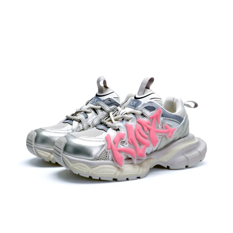 KUX Cushioned Slip-Resistant Breathable Low-Top Chunky Sneakers Women's-17