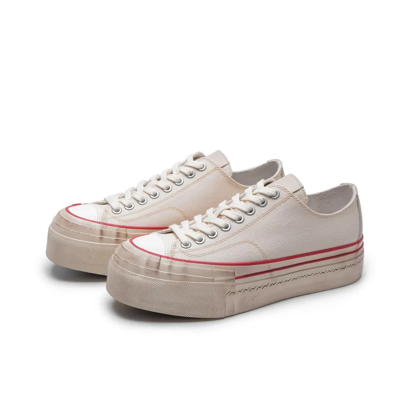 TC Tcmade 009D Low-Top Canvas Shoes Unisex White-2