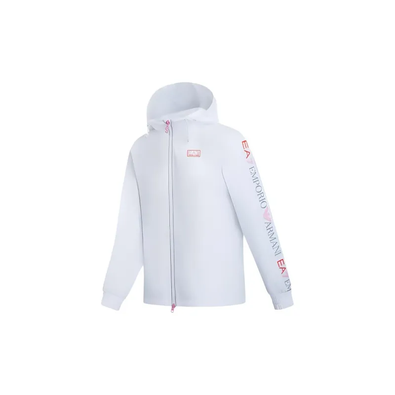 EMPORIO ARMANI EA7 SS24 Jackets Coats Women's White-2
