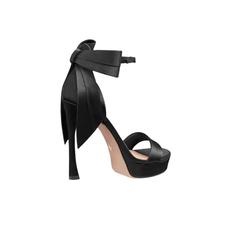 DIOR MLLE One Strap Sandals 12cm Women's Black-3