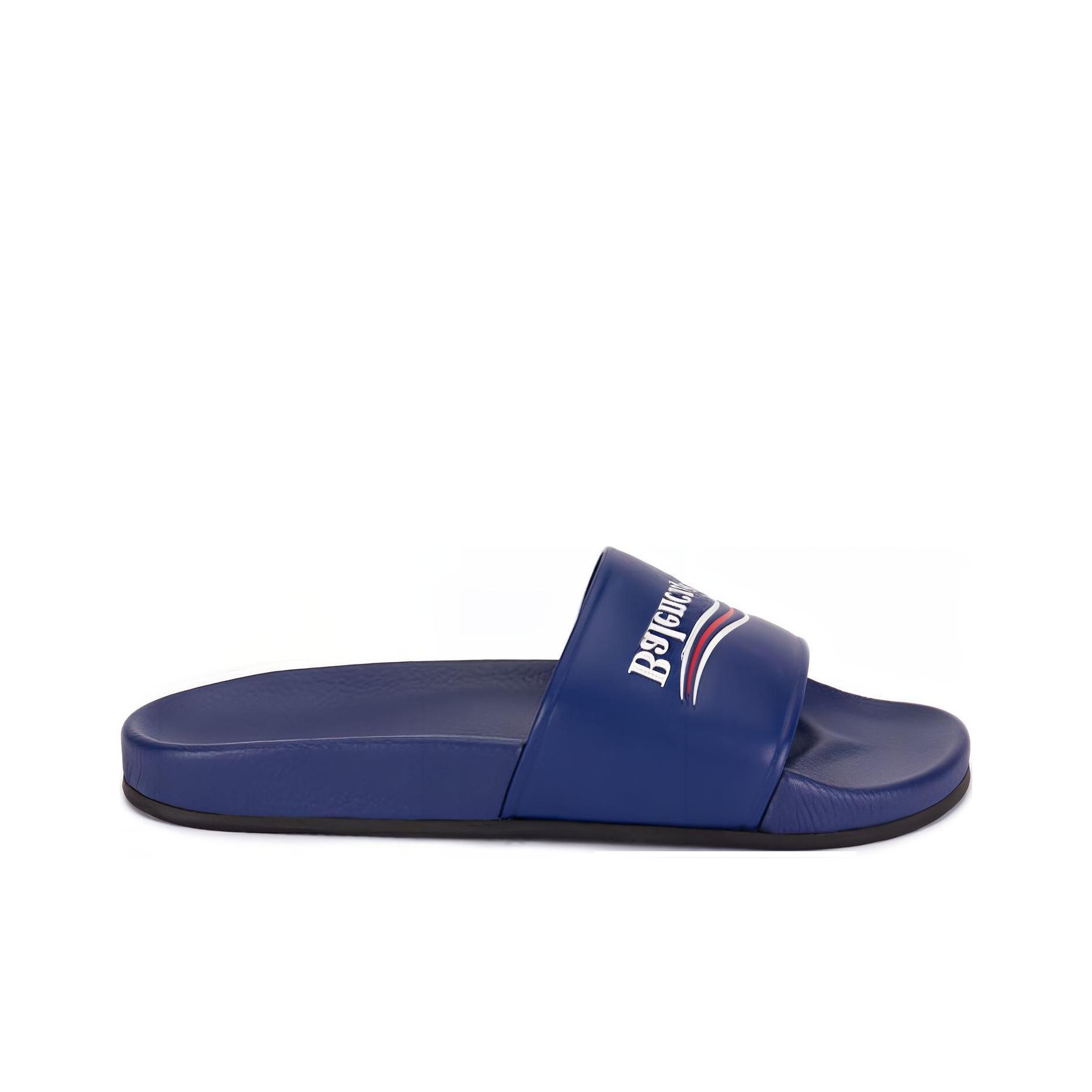 Balenciaga Pool Slides 'Blue Campaign' - POIZON