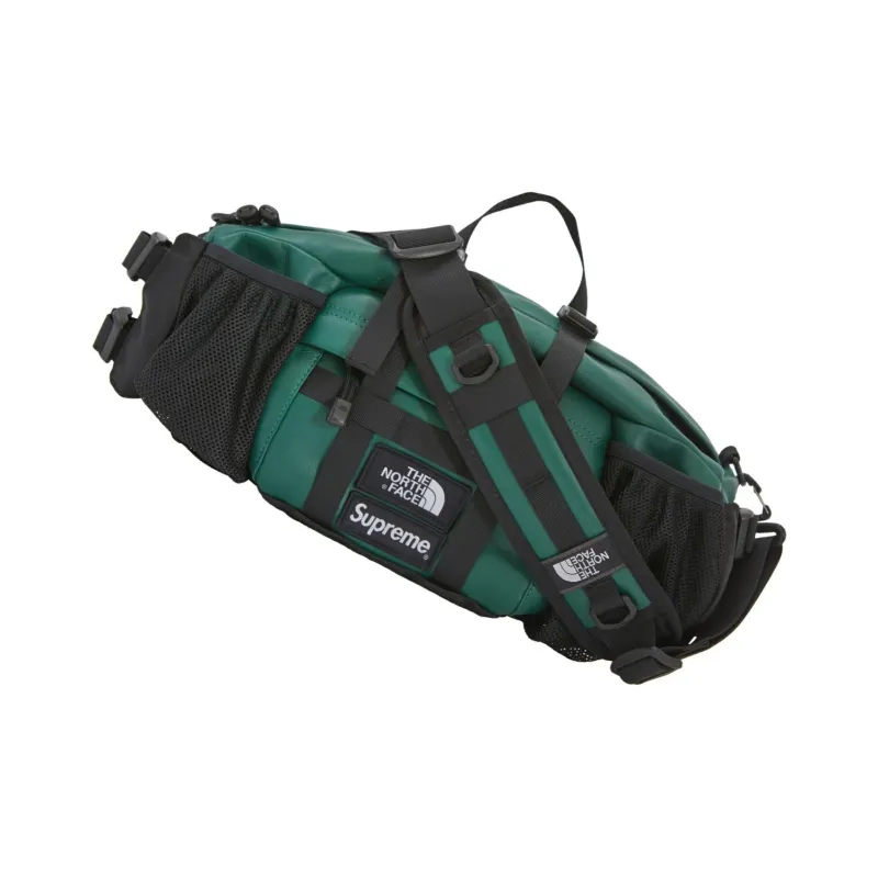 Supreme The North Face Collaboration Leather Sling Bag, Crossbody Bag, Fanny Pack Regular Unisex Dark Green-2