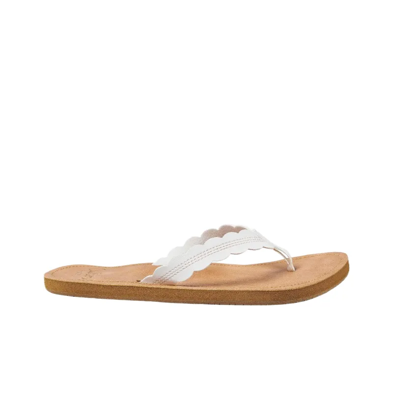 REEF Slip-Resistant Flip Flops Women's Yellow White-1