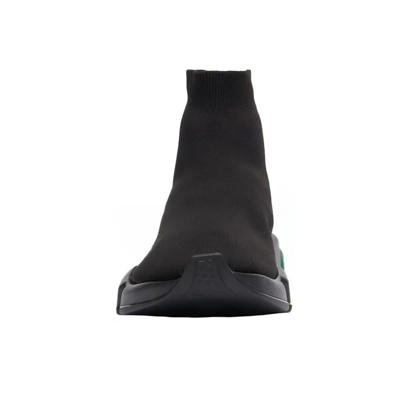 Balenciaga Speed Trainer 'Clear Sole Black Yellow Fluo'-3
