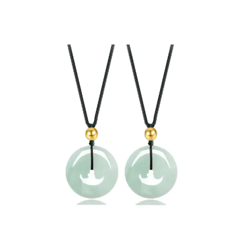 Chongqing Gold Store Chalcedony Jade Necklaces Unisex-1