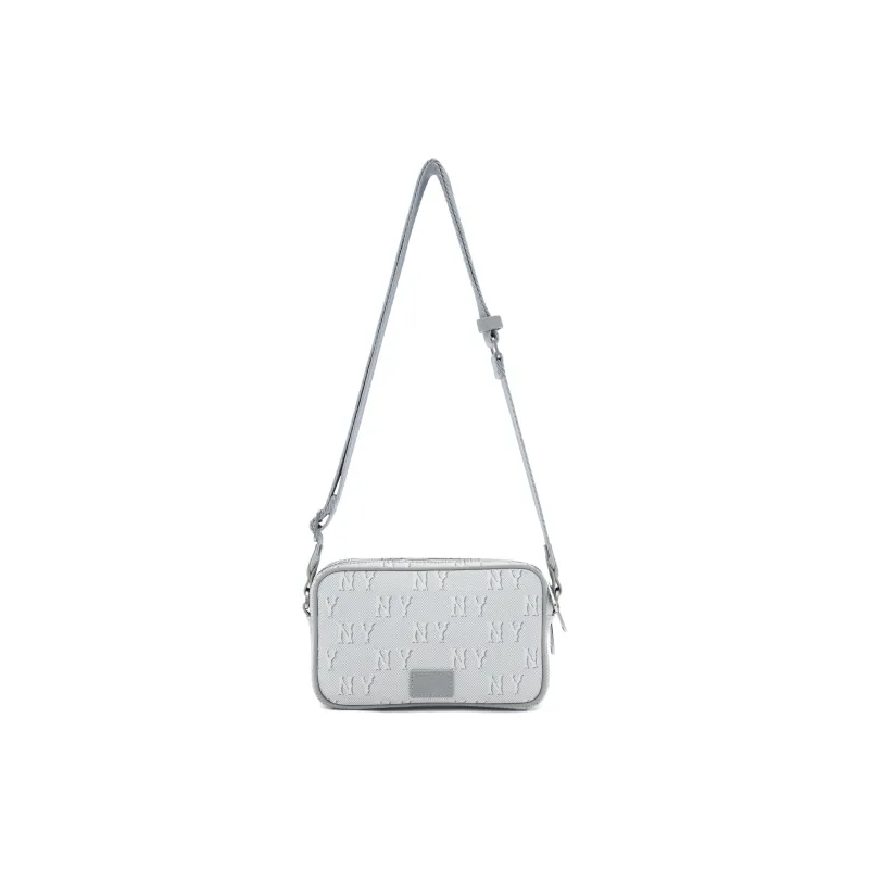 MLB Cotton Polyester Polyester One Shoulder Handbag Crossbody Bag Regular Unisex Gray White-2