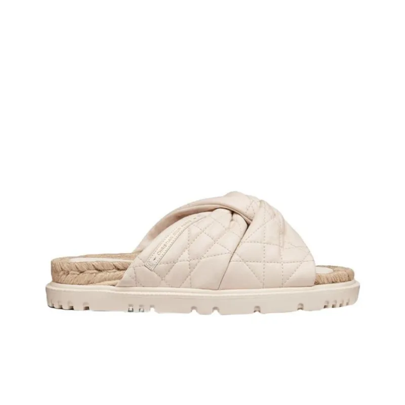 DIOR Dtwist Stylish Sandals Women's Beige-1