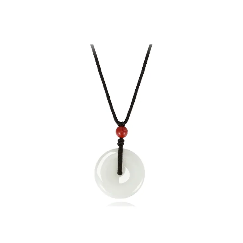 Chongqing Gold Store Chalcedony Jade Necklaces Unisex-2