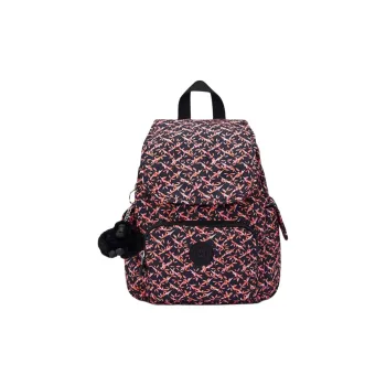 Kipling Polyester Backpack Small Size Women's Black Red