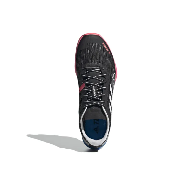 Adidas Terrex Speed Anti-Slip And Wear-Resistant Breathable Low-Top Trail Running Running Shoes Unisex Black White Blue-4