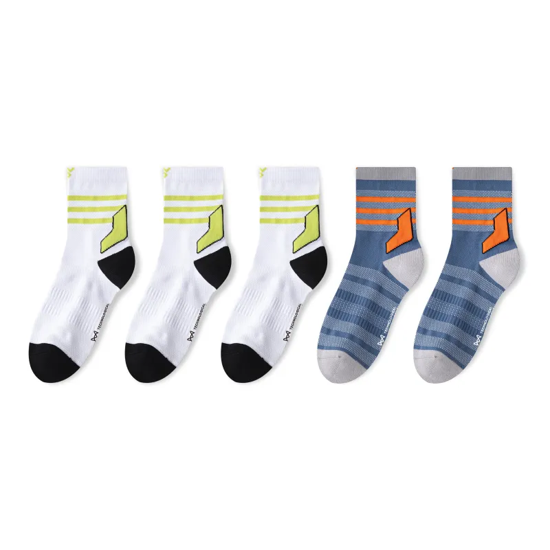 MIIOW Trend Party Series Mid Calf Socks Unisex 5 Pack-8