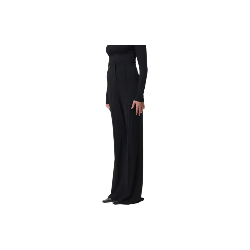 Jacquemus Le Pantalon Drapeado Jersey Pants 'Black'-2