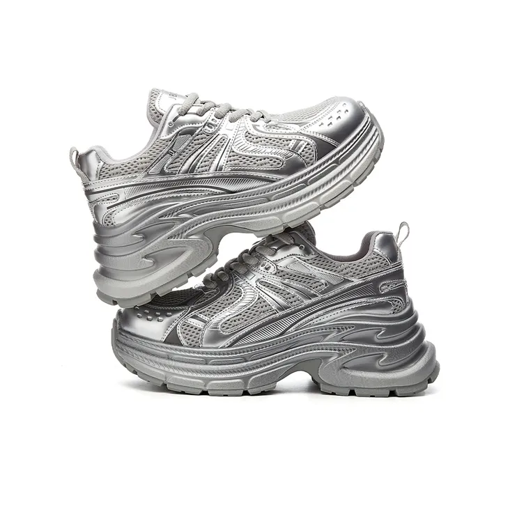 Jin Baichuan Height Increasing Wear-Resistant Low-Top Chunky Sneakers Women's-13