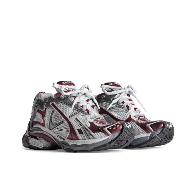 Balenciaga Runner Low Top Casual Shoes Women's Red-3