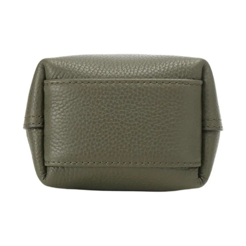 LONGCHAMP Roseau Cow Leather Bucket Bag, Shoulder Bag, Crossbody Bag Women's Khaki Green-4