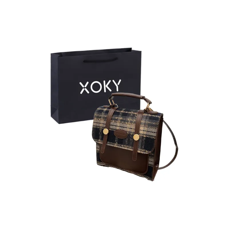 XOKY Woolen Backpack Women's Red/Blue/Coffee-8