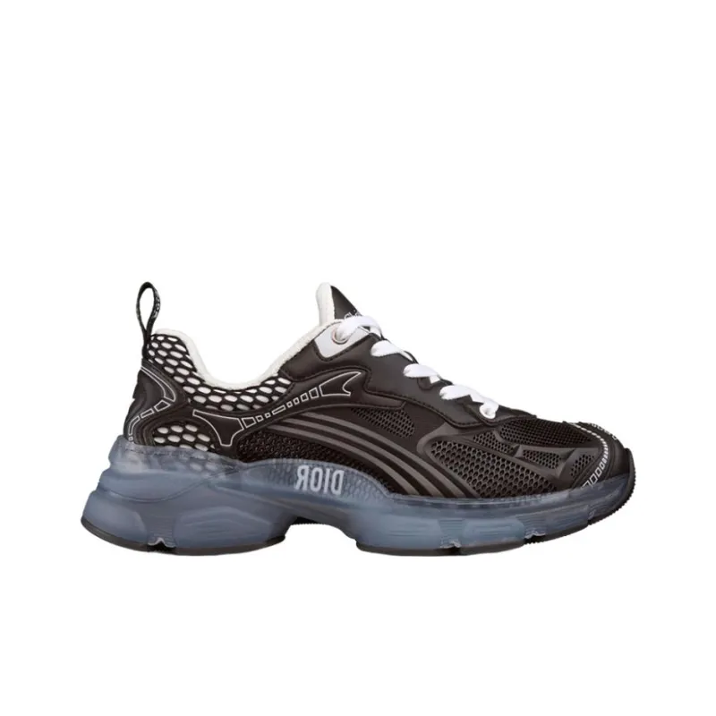 DIOR Vibe Monogram Slip Resistant, Abrasion Resistant, Lightweight Low Top Casual Shoes Women's Black-1