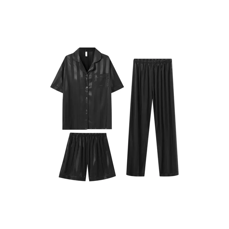 OUSHIBO Pajama Set Women's Black-0