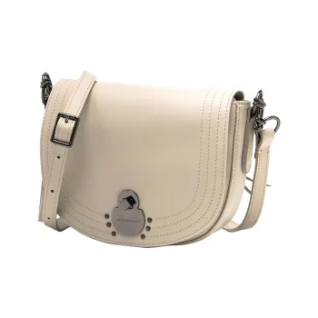 LONGCHAMP Leather Crossbody Bag, Shoulder Bag Regular Women's Beige