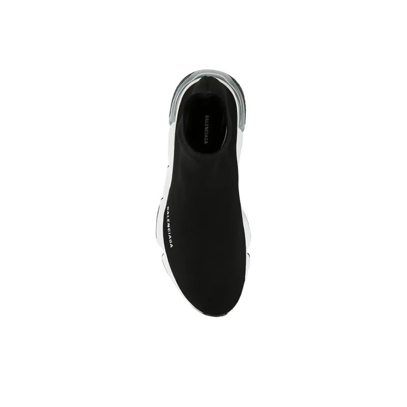 Balenciaga Speed Sneaker 'Clearsole Black White'-4