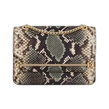 Strathberry Snakeskin Print Calfskin Crossbody Bag Shoulder Bag Mini Women's Multicolor