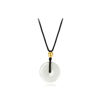Chongqing Gold Store Chalcedony Jade Necklaces Unisex
