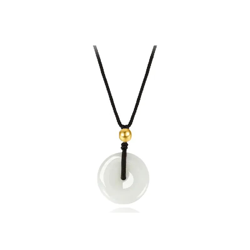 Chongqing Gold Store Chalcedony Jade Necklaces Unisex-0