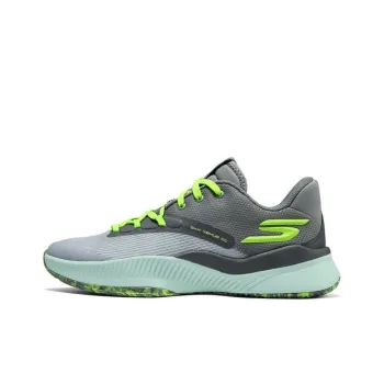 Skechers SKX Anti Slip Wear Resistant Low Top Casual Running Shoes Men's Gray Green